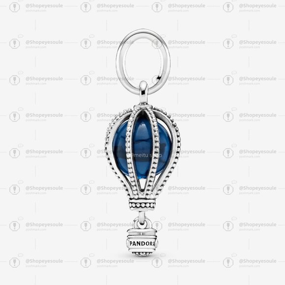 Pandora Blue Hot Air Balloon Travel Charm - Picture 3 of 6